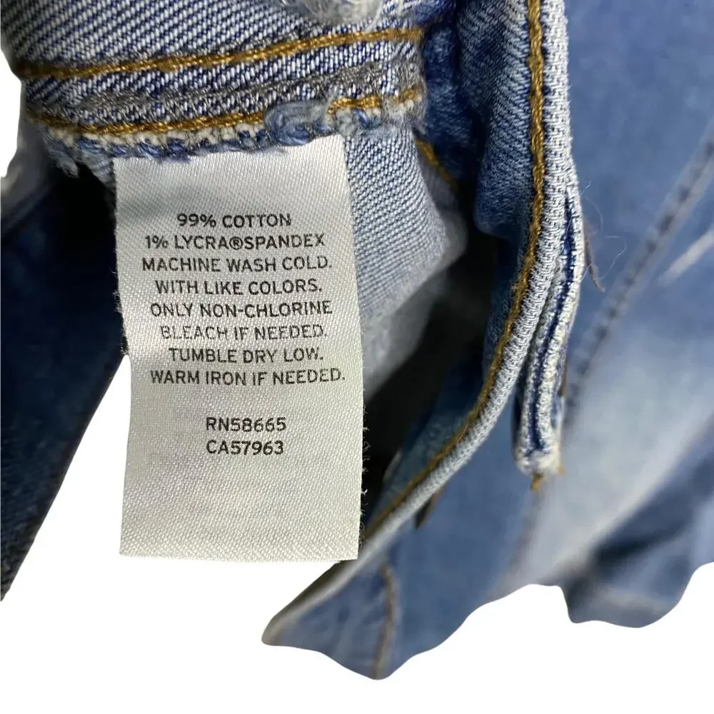 Tucker + Tate Women's Sz M Denim Jean‎ Jacket Button Front Blue Collared Classic